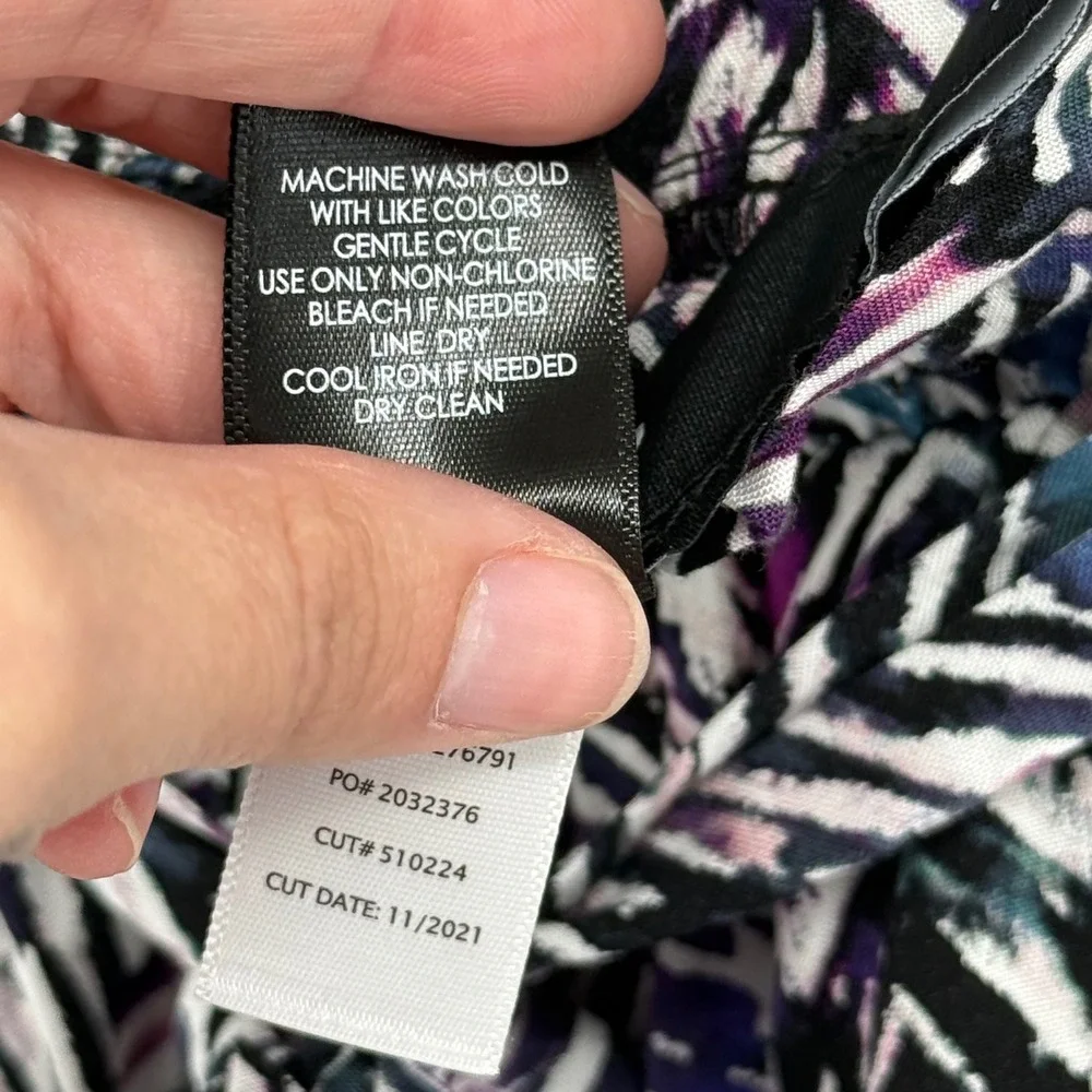 Torrid Purple Chevron Ikat Paperbag Waist Tie Shorts Lined Boho Plus Size 1